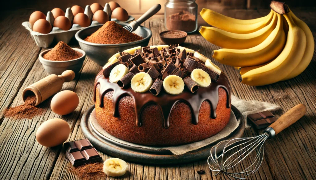 Torta con banane e cioccolato, la ricetta gustosa