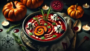 Zuppa spaventosa alla zucca e sangue di barbabietola: la ricetta